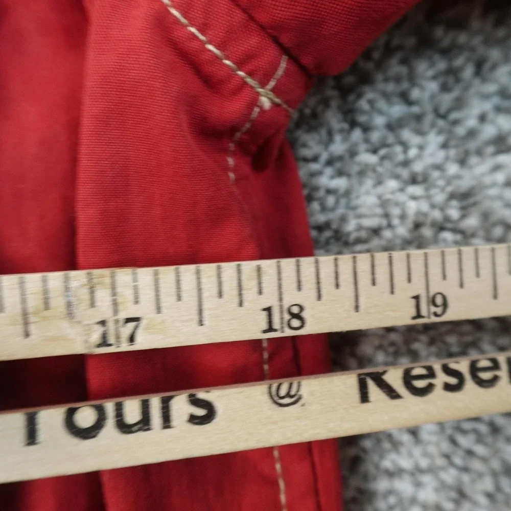 VTG Polo Ralph Lauren Jacket Kids M 10-12 Red Hooded Full Zip Windbreaker Youth